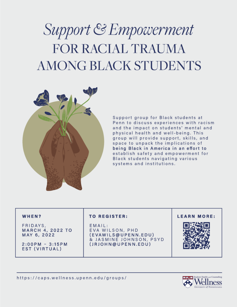 Support for racial trauma